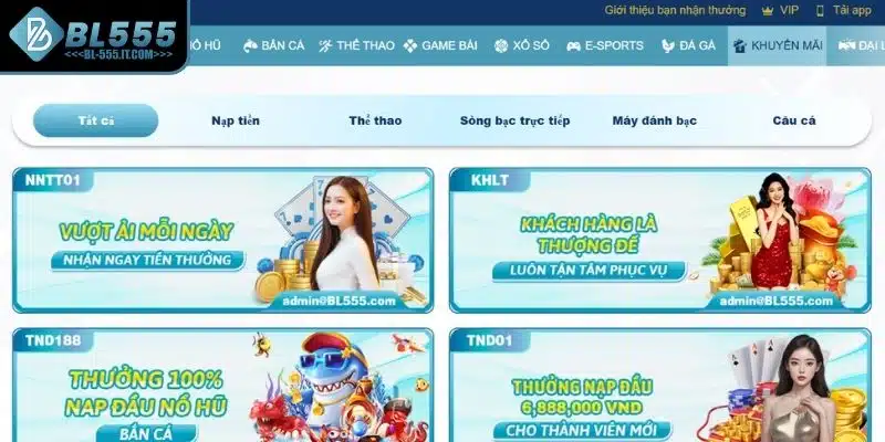 Điều kiện cơ bản để nhận khuyến mãi BL555 cho hội viên