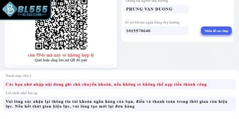 Bí quyết nạp tiền BL555 an toàn và hiệu quả